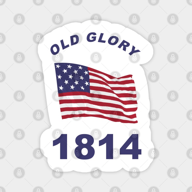 Old Glory 1814 Magnet by Wayne Brant Images