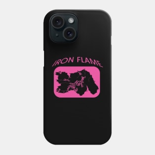 Iron Flame Map Pink Phone Case