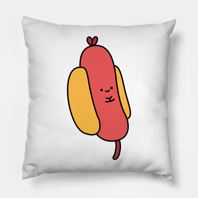 Happy Little Hot-Dog Pillow by Robot Dance Battle