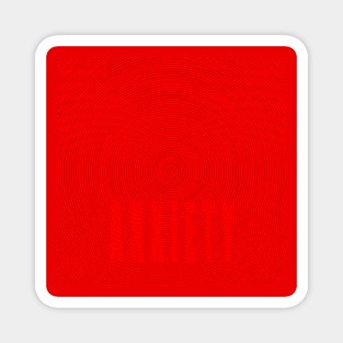 ANXIETY - Red on Red Magnet