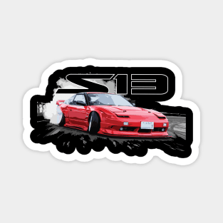 240SX RED S13 drifting Magnet