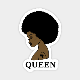 Afro Melanin Queen Black African History Magnet