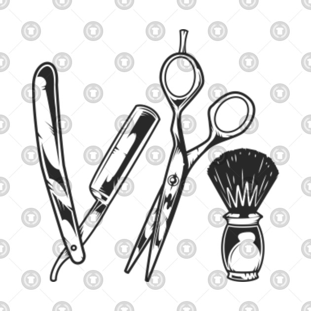 Set Of Barbershop Elements Hairdresser Gift Hairdresser Gift