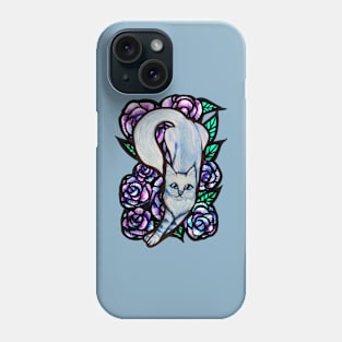 Kitty Cat Floral Phone Case