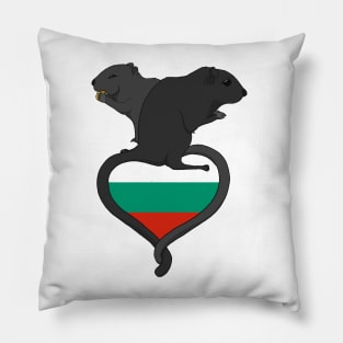 Gerbil Bulgaria (dark) Pillow