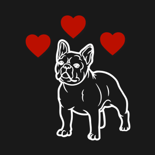 French Bulldog Valentine Day T-Shirt