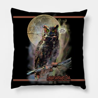 Great Horned Owl Pillow