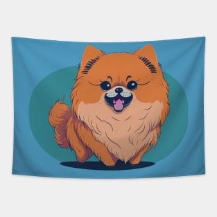 Pomeranian Portrait Tapestry