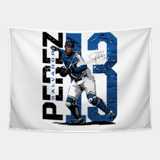 Salvador Perez Kansas City Stadium Tapestry