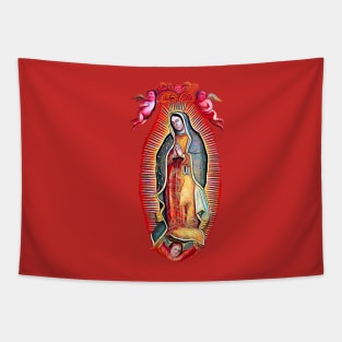 Our Lady of Guadalupe Mexican Virgin Mary Mexico Angels Tilma 2004 Tapestry