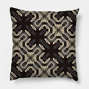 Black and White Broach Looking Pattern - WelshDesignsTP002 Pillow