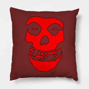 Crimson Ghost - Red Solid Pillow