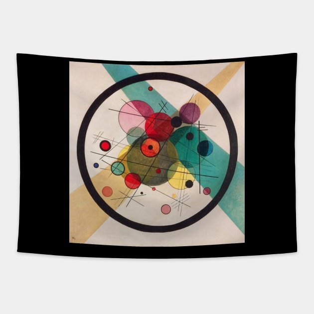 Wassily Kandinsky Abstract Art Tapestry by KOTFILMS