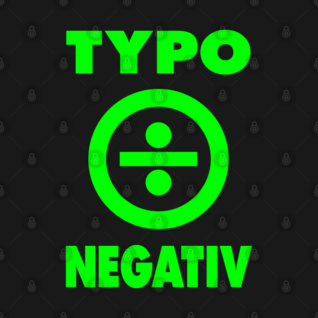 TYPO NEGATIV by Emm Designz Art