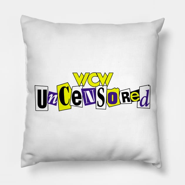 WCW Uncensored Pillow by Authentic Vintage Designs