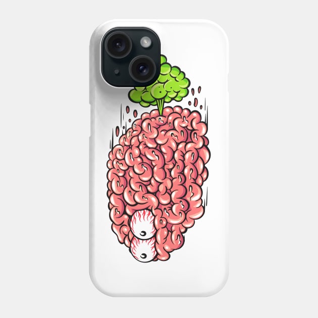 Brain Fart (front print) Phone Case by Joe Tamponi