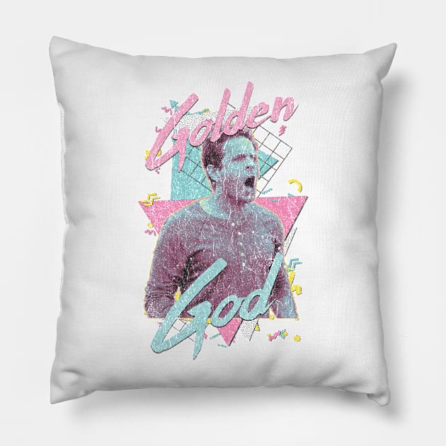 Golden God // 90s Style Pillow by Sunny Legends