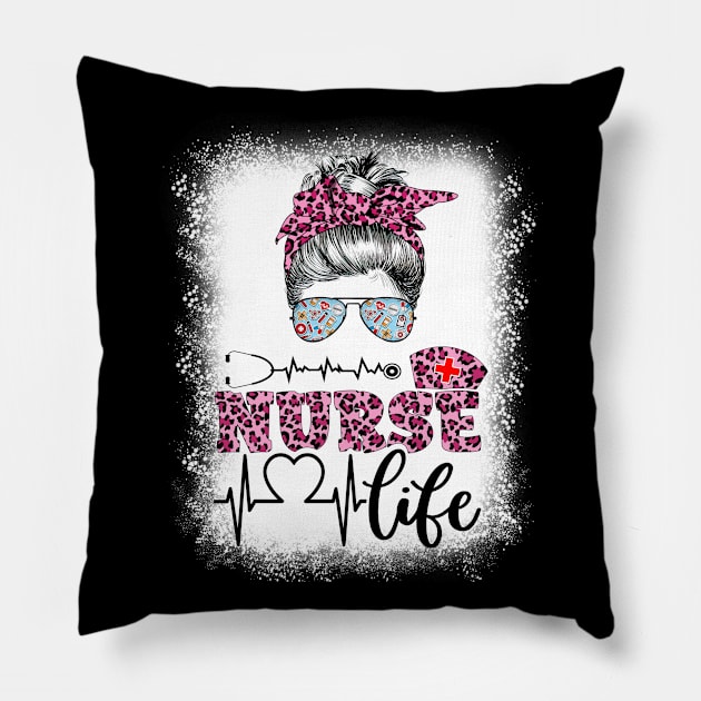 Nurse Life Leopard Registered Nurse, Cna, Nursing School Pillow by waterbrookpanders