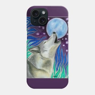 Howling wolf Phone Case