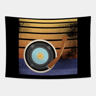 Retro Worn 45 Vinyl Record Tapestry