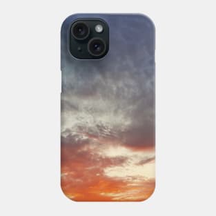 sunset cloudscape scene Phone Case