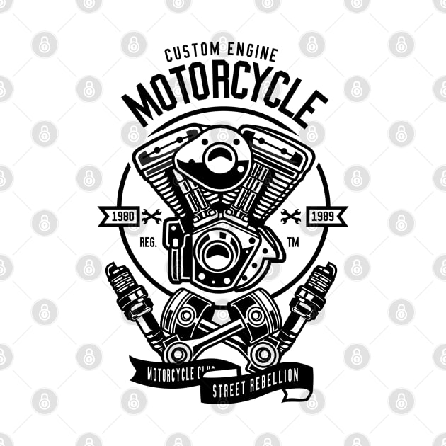 Custom Motorcycle Engine by Hudkins