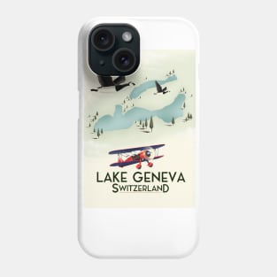 Lake Geneva Travel poster Phone Case