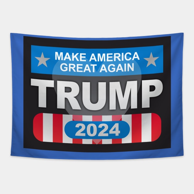 Trump Make America Great Again Tapestry by Dale Preston Design