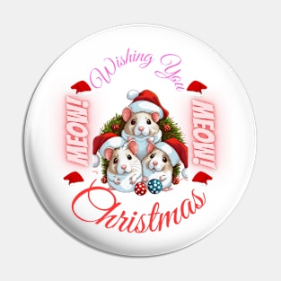 Wishing You A Merry Christmas Pin