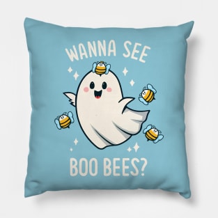 Halloween funny boo bees Pillow