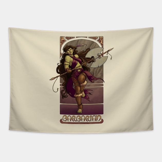 La Barbare - The Barbarian Tapestry by BrandiYorkArt