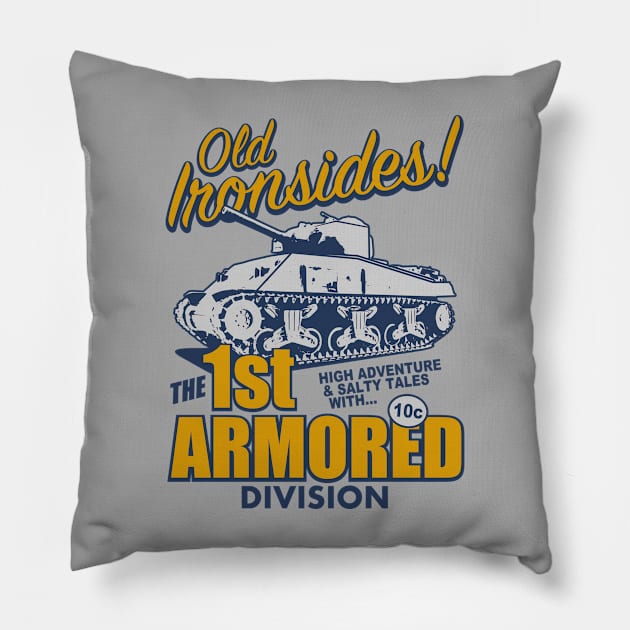 1st Armored Division Pillow by Firemission45