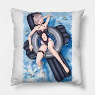 Mash Kyrielight Summer Background Jagged Pillow