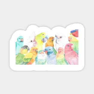 Special 2022 - parrots watercolor portrait Magnet