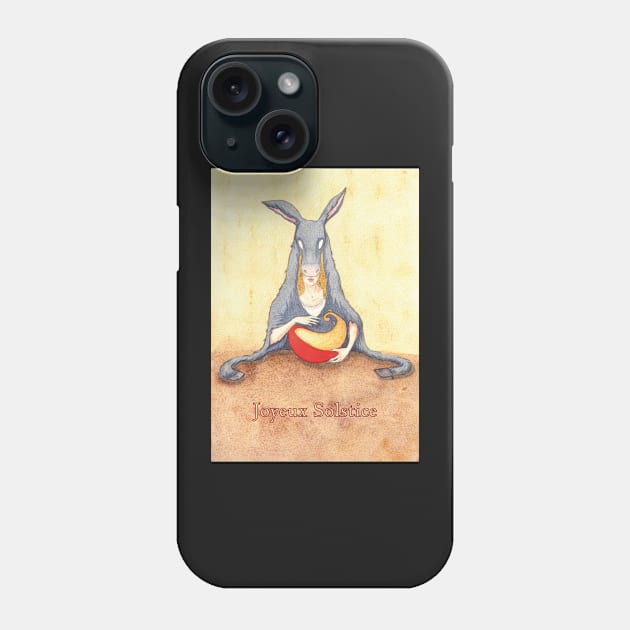 Copy of Donkey Skin" + "Joyeux Solstice" Phone Case by LucyDreams