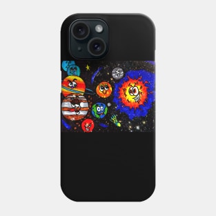 Smiling Solar System Phone Case