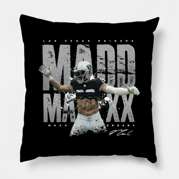 Maxx Crosby Pillow by Ro Go Dan