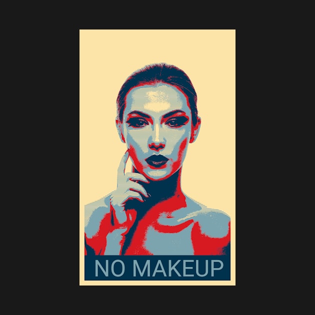 No makeup - Shepard Fairey style by Montanescu