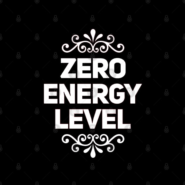 Zero energy levels text by Spinkly