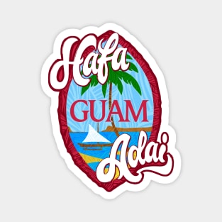 Hafa Adai Shield Guam Pride Magnet