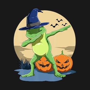 Dabbing Frog Halloween Frog Dabbing Halloween Dab T-Shirt