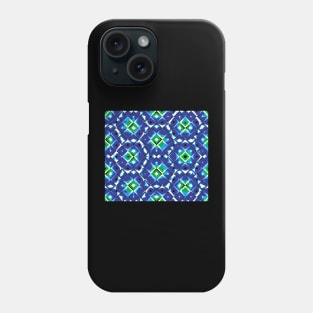 Abstract geometric shapes -blue Phone Case