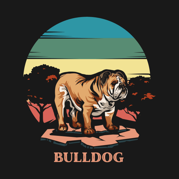 Bulldogs | Retro design for Dog Lovers by WearthisWearthat