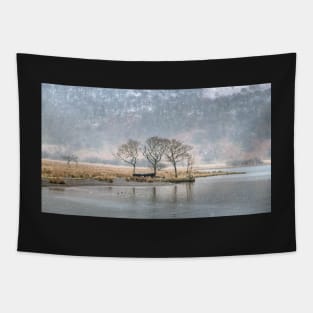 Crummock Water Snowfall Tapestry