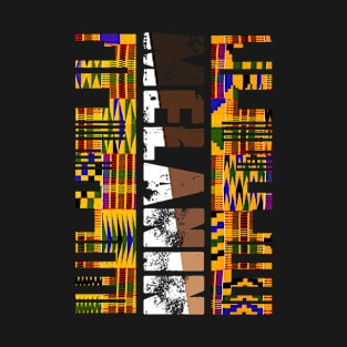 Melanin Shades Kente Black History Afro Pride Gift T-Shirt