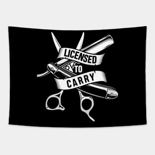 Licensed To Carry - Barber Tapestry