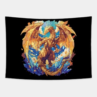 gold dragon Tapestry