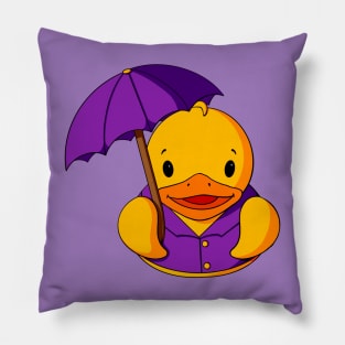 Rainy Day Rubber Duck Pillow