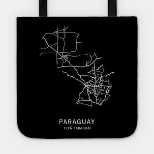 Paraguay Road Map Tote