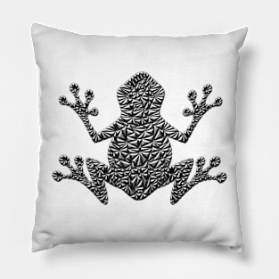 Metallic Frog Pillow